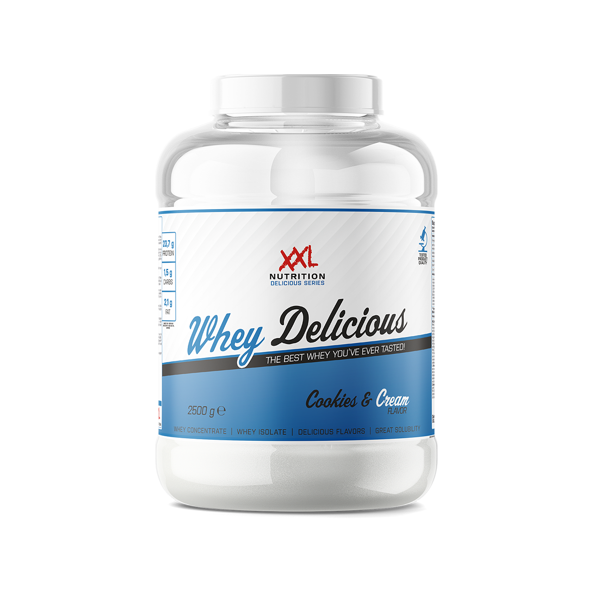 XXL Nutrition Whey Delicious - Cookies & Cream (2500 gr)