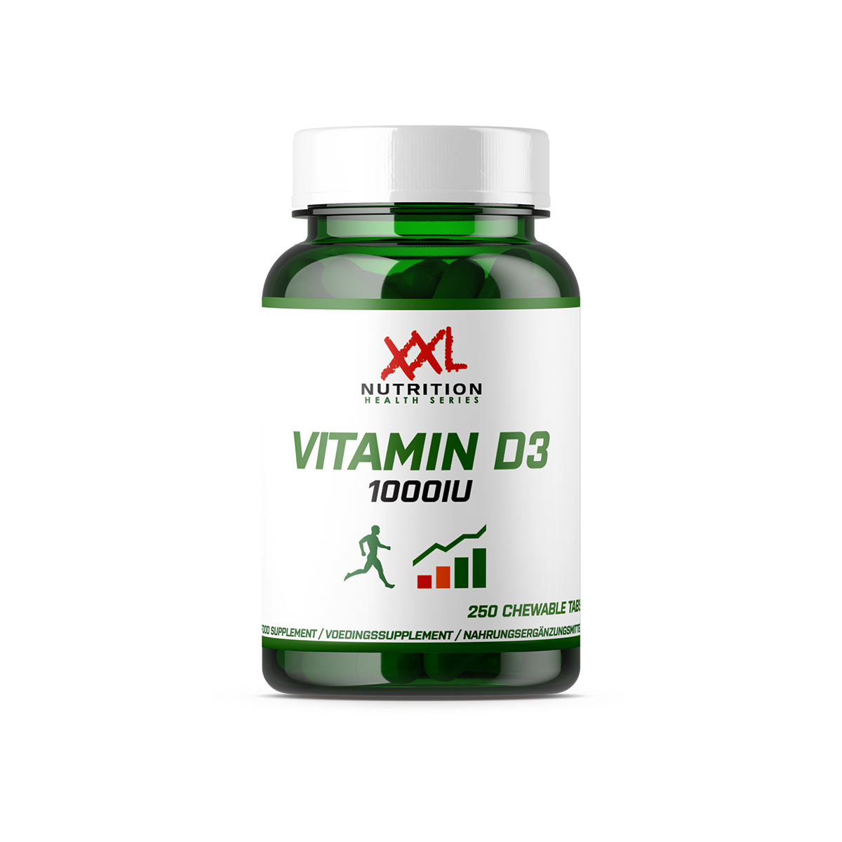 XXL Nutrition Vitamine D3 - 1000 iu (250 kauwtabletten)