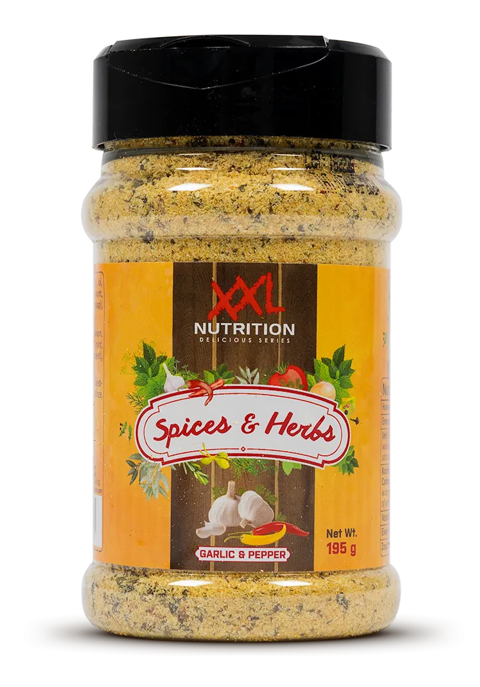 XXL Nutrition Spices & Herbs - Knoflook & Peper (195 gr)