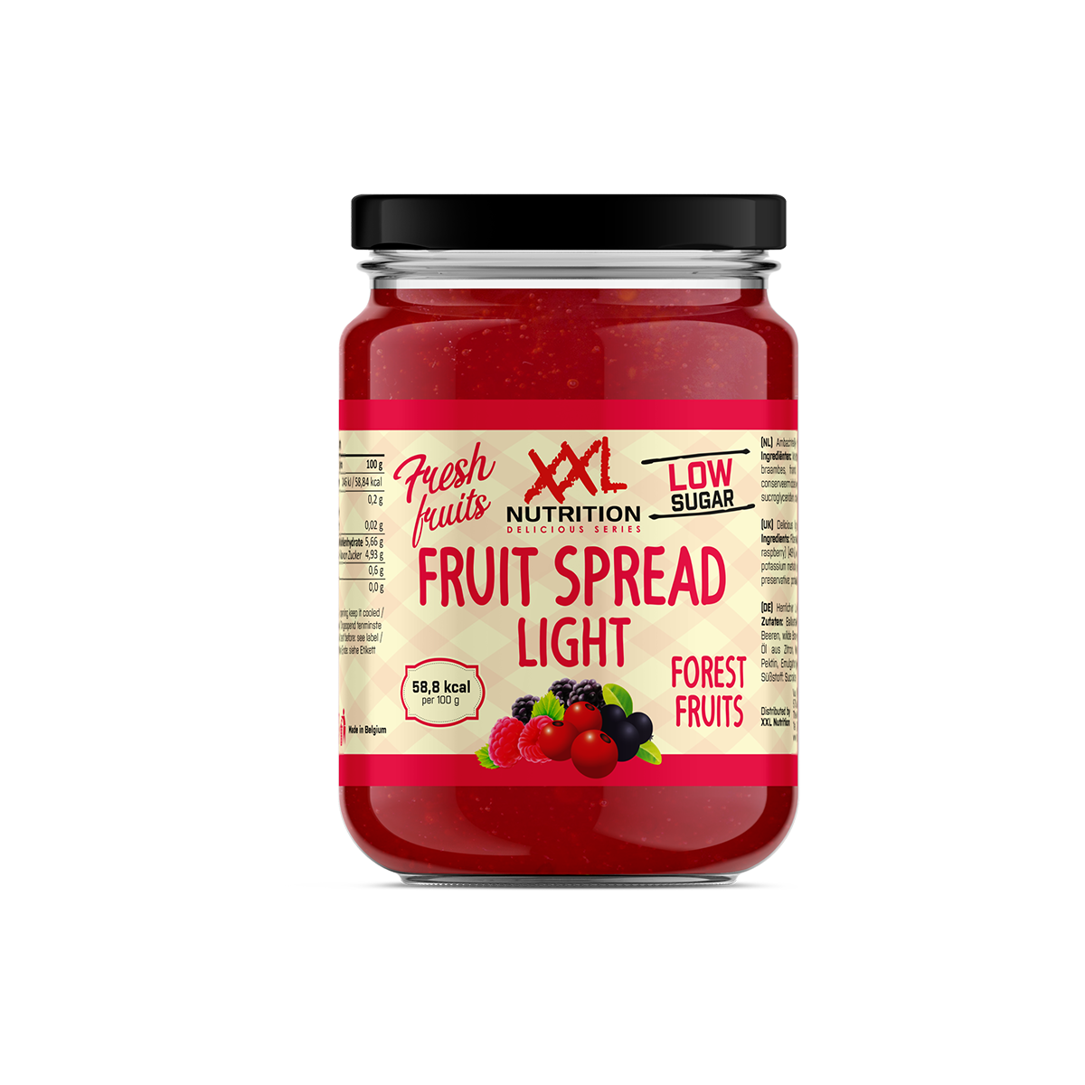 XXL Nutrition Light Fruit Spread - Bosvruchten (235 gr)