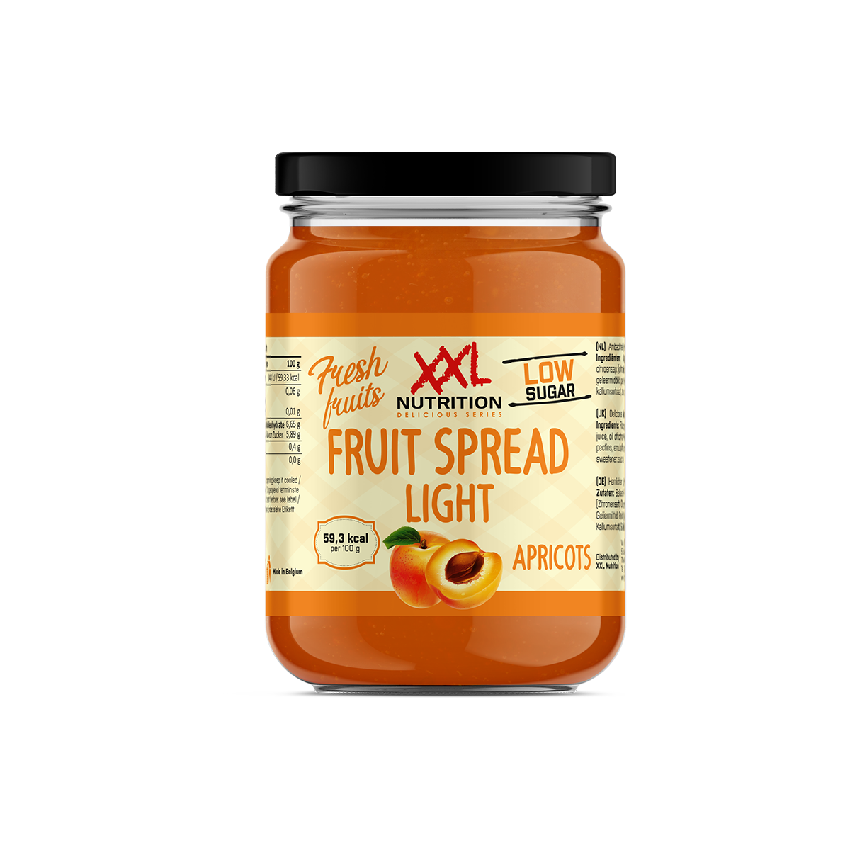 XXL Nutrition Light Fruit Spread - Abrikoos (235 gr)