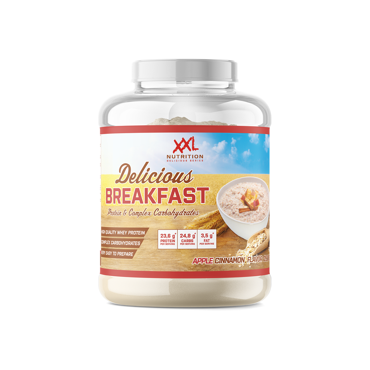 XXL Nutrition Delicious Breakfast-appel - Kaneel (2500 gr)