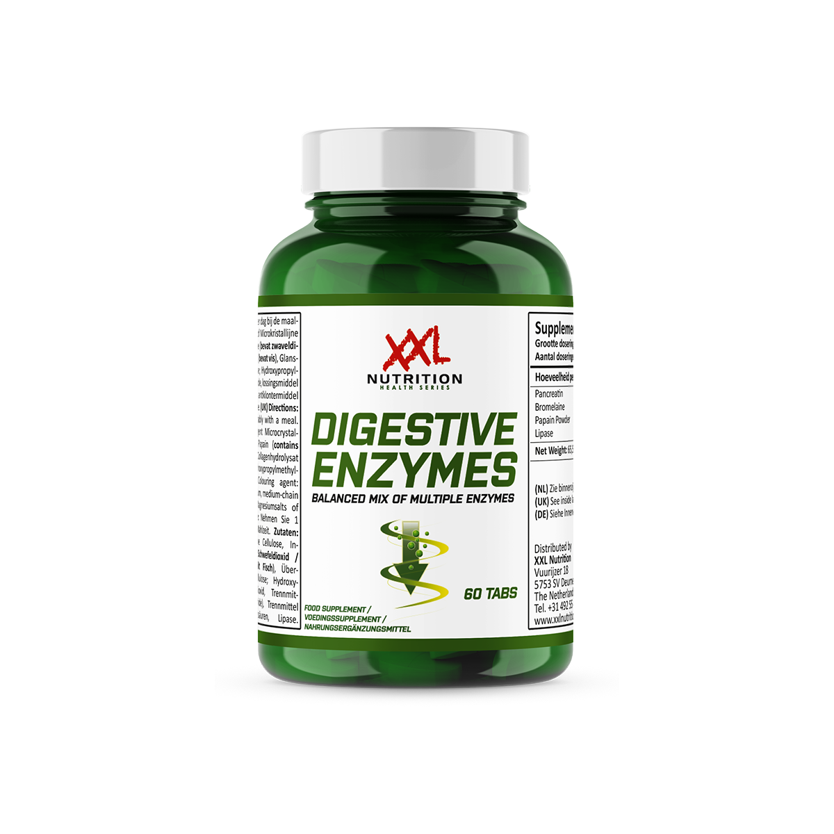 XXL Nutrition Verteringsenzymen (60 tabletten)