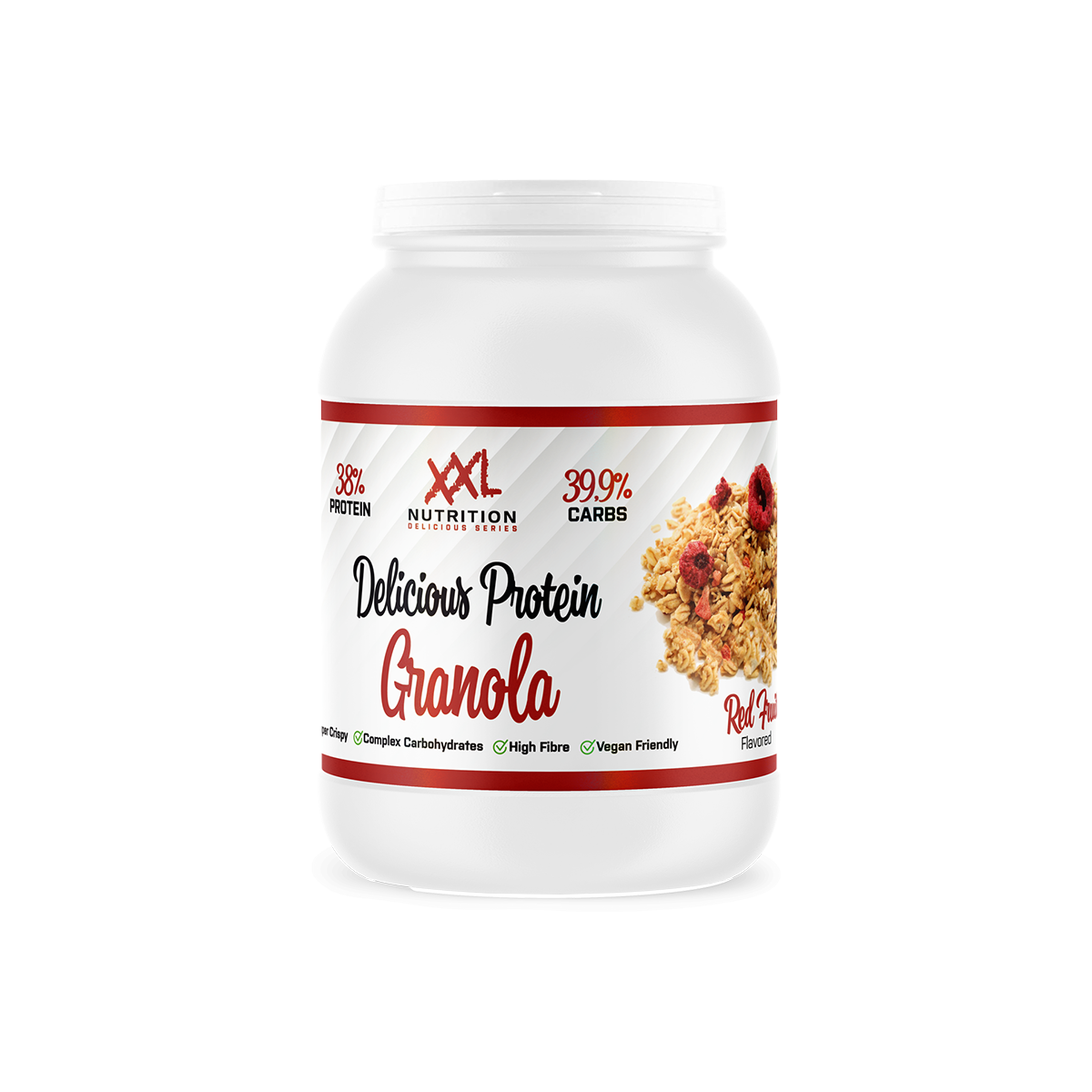 XXL Nutrition Delicious Protein Granola Krokante Muesli Red Fruit (450 gr)