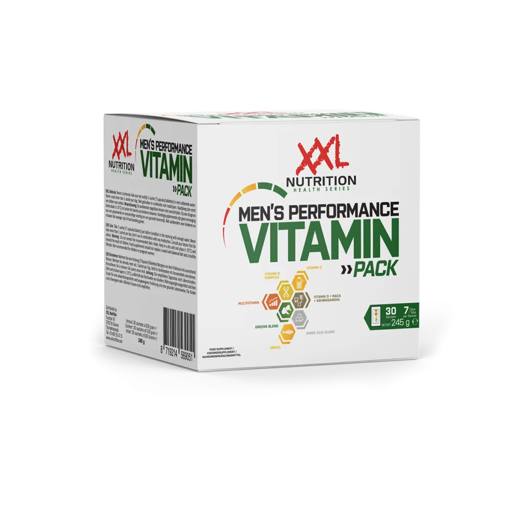 XXL Nutrition Men's Performance Vitamin Pack (30 stuks)