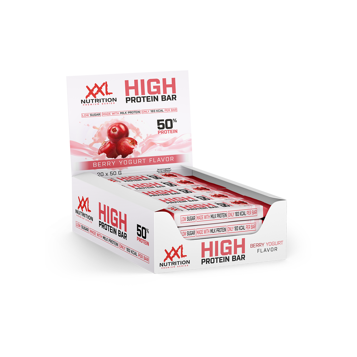 XXL Nutrition High Protein Bar 2.0 - Berry Yoghurt (20 x 50 gr)