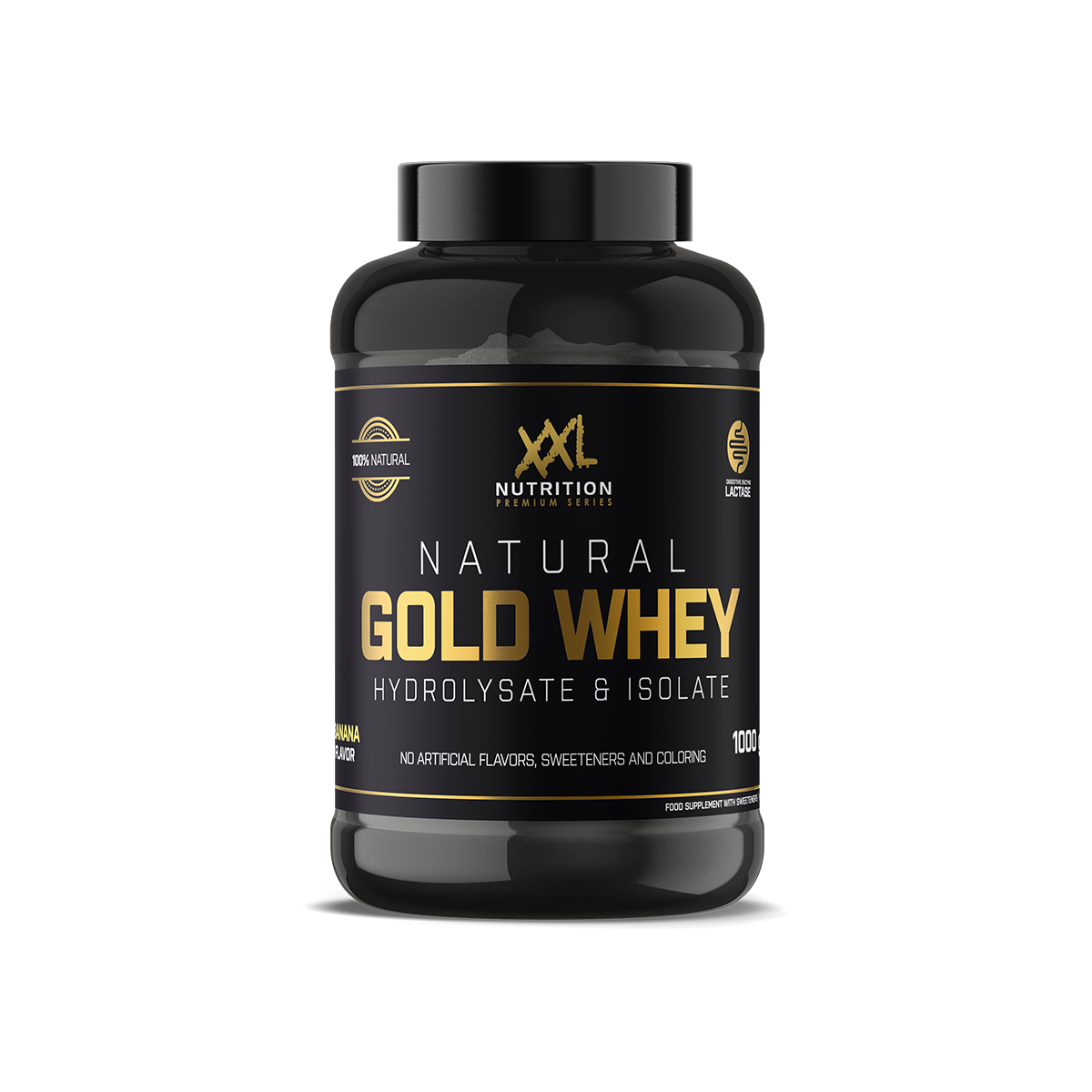 XXL Nutrition Natural Gold Whey Banaan (1000 gr)