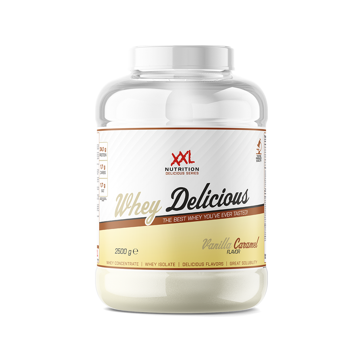 XXL Nutrition Whey Delicious Vanille Caramel (2500 gr)