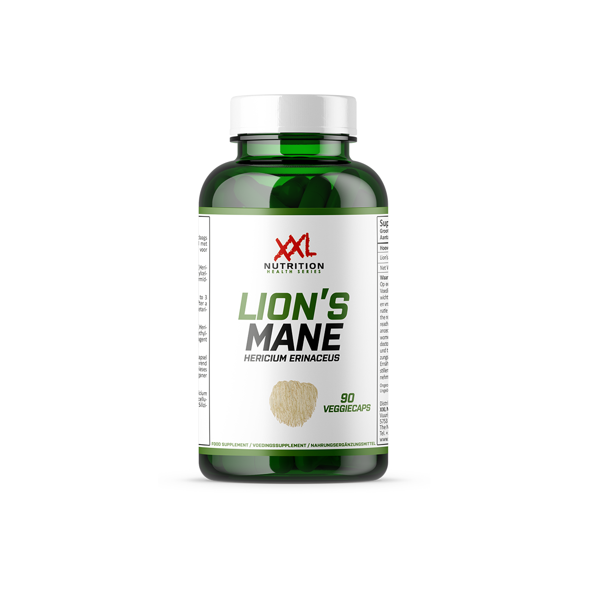 XXL Nutrition Lion’s Mane Extract - 500 mg (90 capsules)