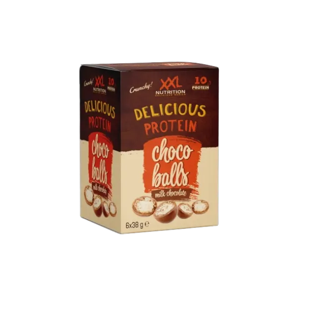 XXL Nutrition Delicious Protein Choco Balls - Melk Chocolade (6 x 38 gr)