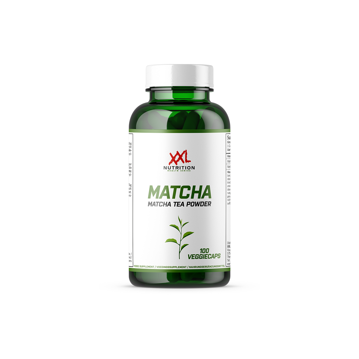 XXL Nutrition Matcha Theepoeder - 500 mg (100 capsules)