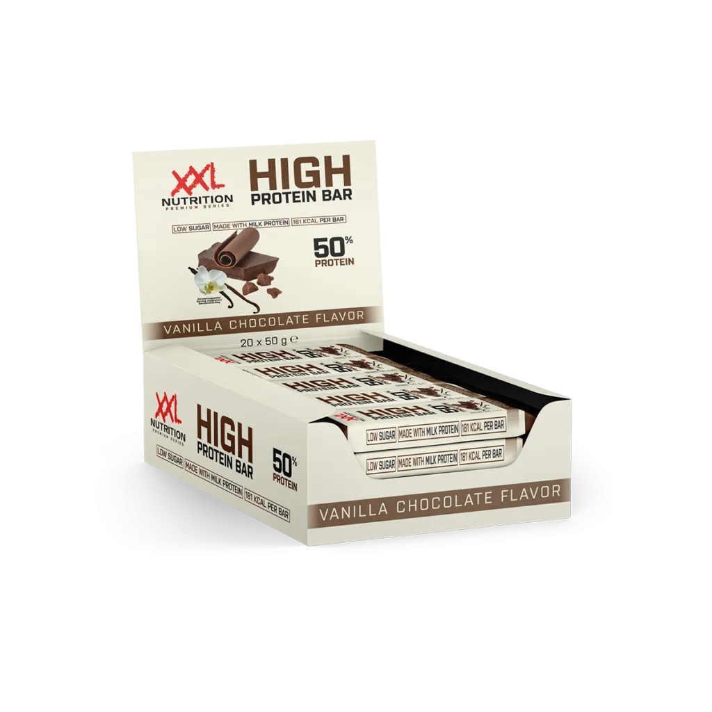XXL Nutrition High Protein Bar 2.0 - Vanilla Chocolate (20 stuks)