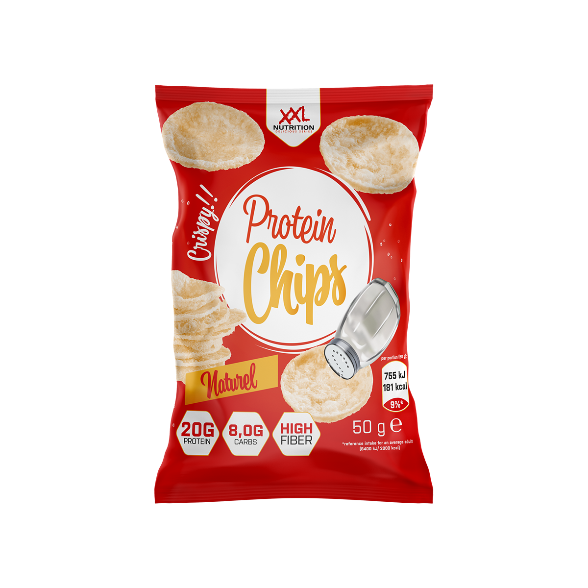 XXL Nutrition Protein Chips - Natural (50 gr)