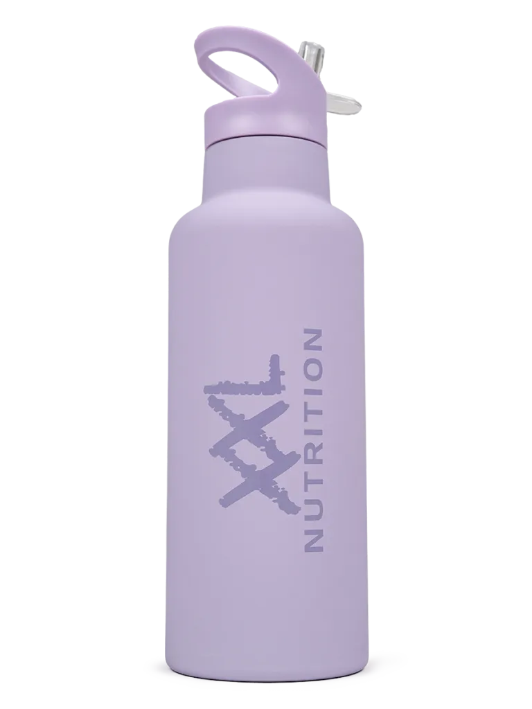 XXL Nutrition Insulated Straw Bottle - Lilac (1 stuk)