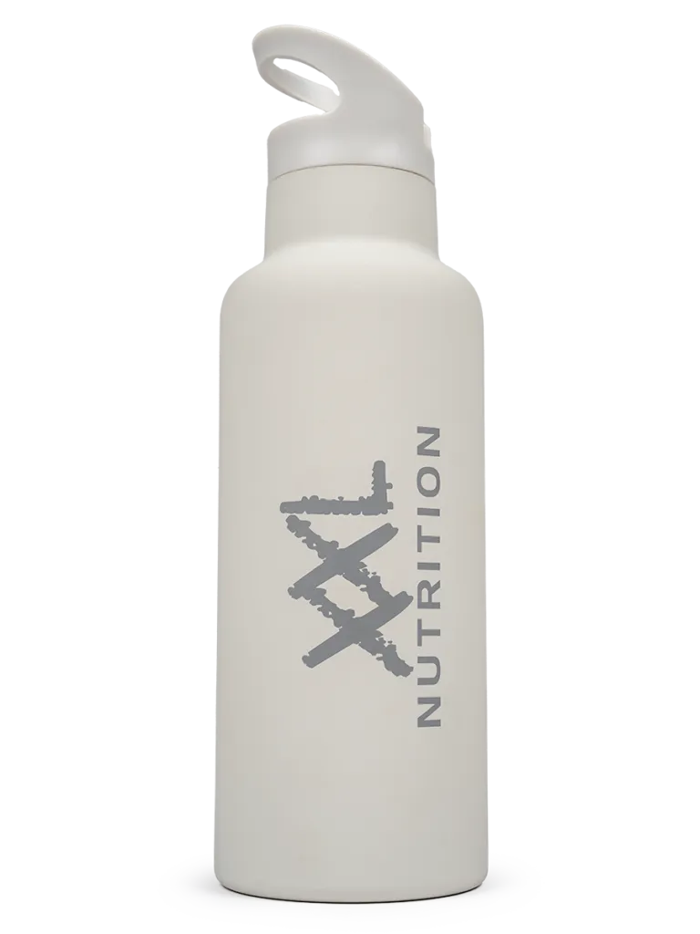 XXL Nutrition Insulated Straw Bottle - Grey (1 stuk)