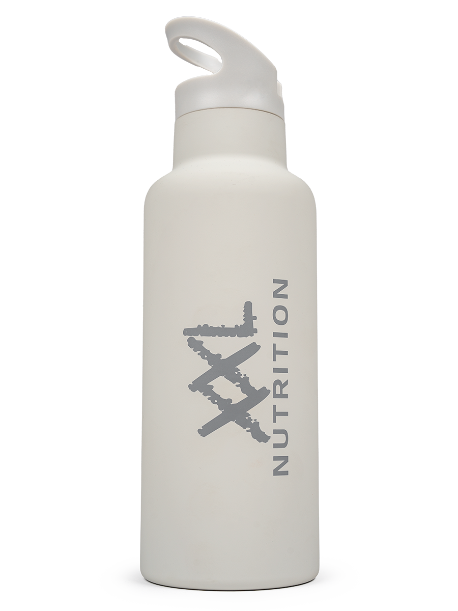 XXL Nutrition Insulated Straw Bottle - Grey (1 stuk)
