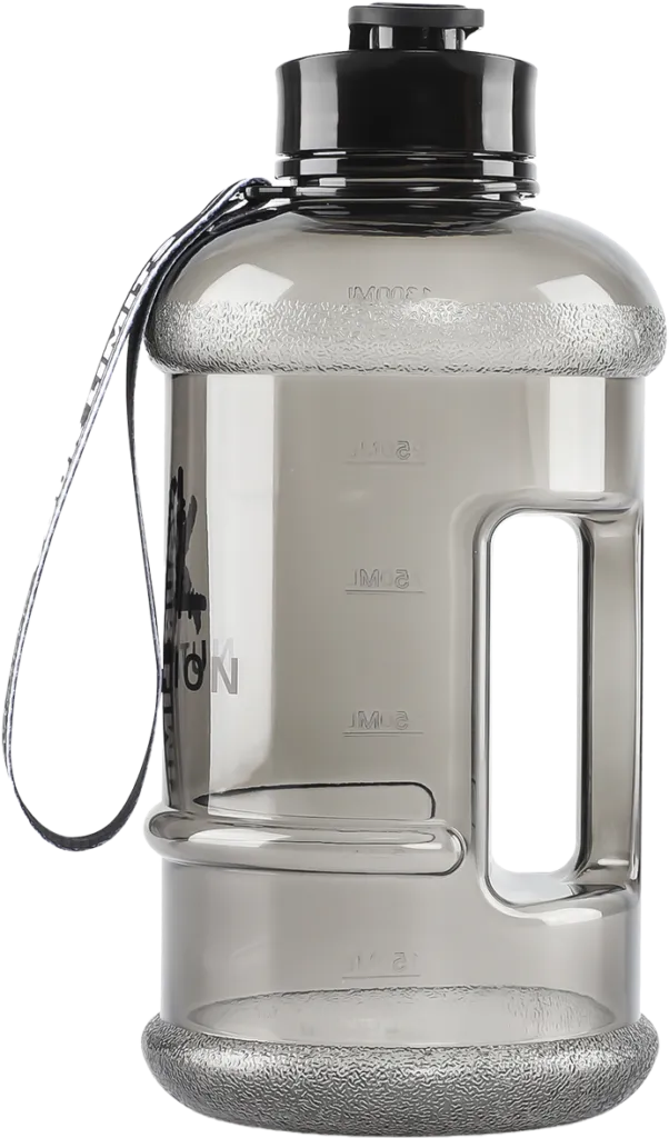 XXL Nutrition Clear Water Bottle - Black Smoke (1 stuk)