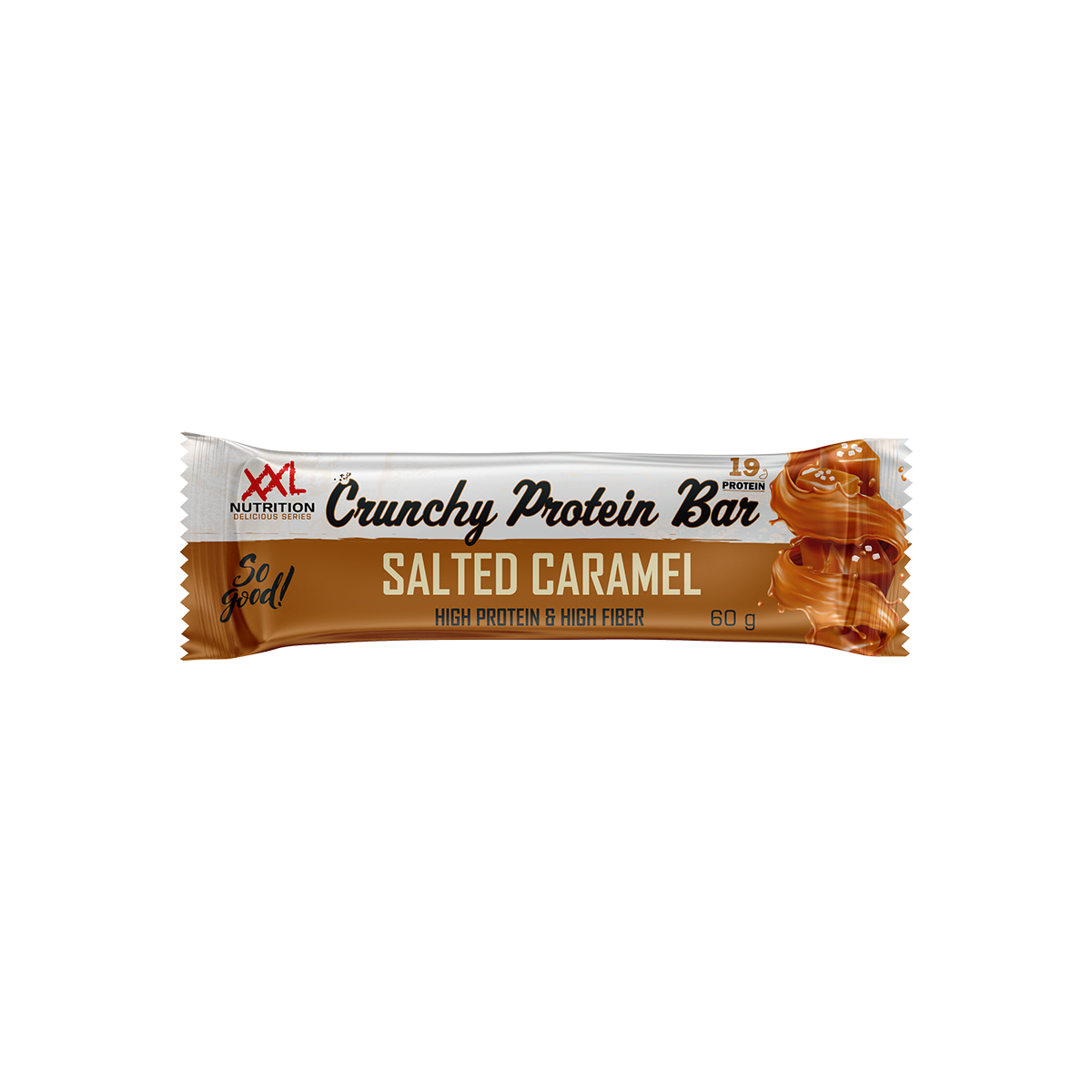 XXL Nutrition Crunchy Protein Bar - Salted Caramel (12 x 60 gr)