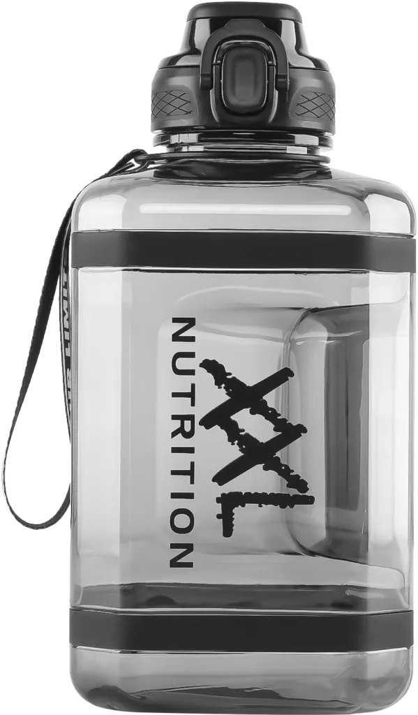 XXL Nutrition Square Water Jug - Smoke Black 2,4 liter (1 stuk)