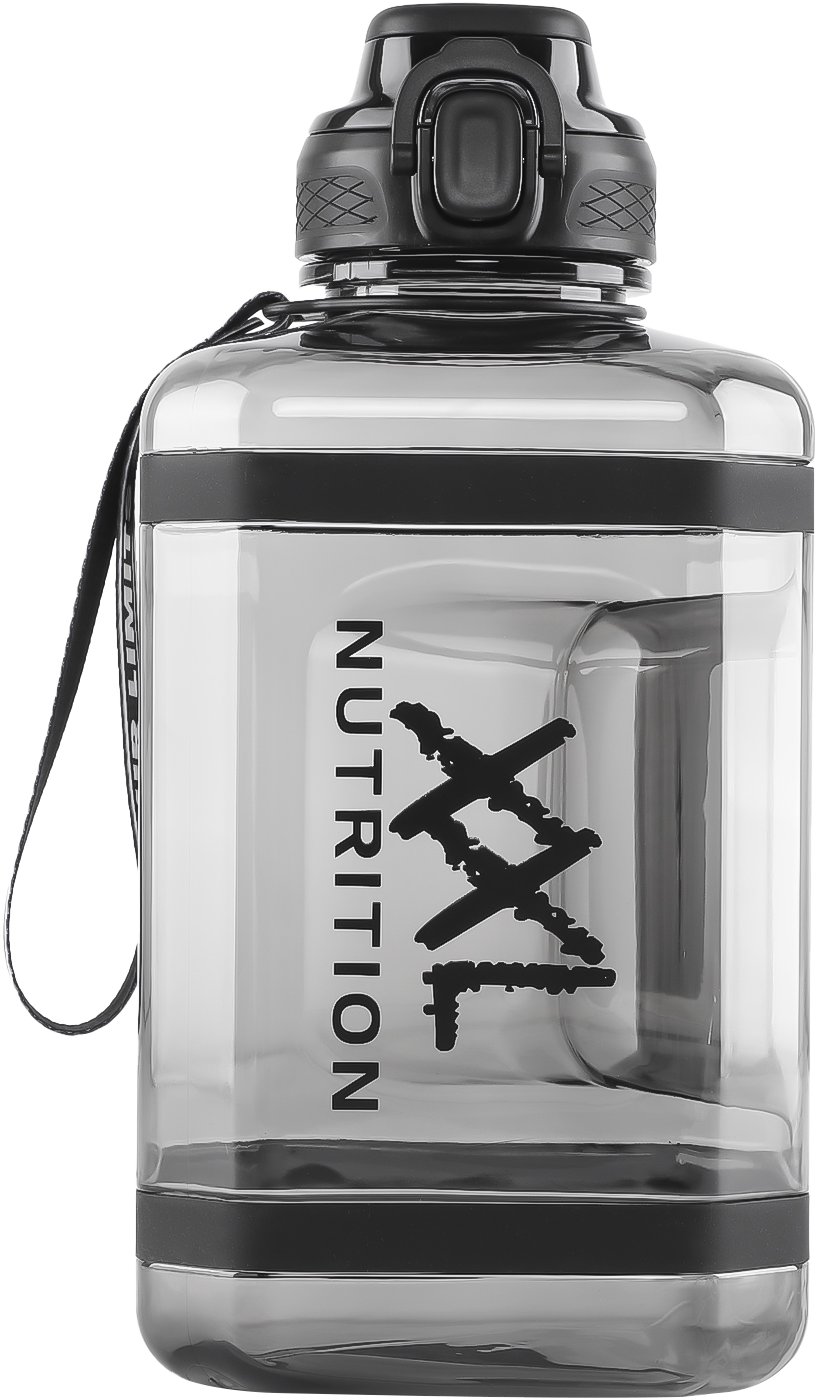 XXL Nutrition Square Water Jug - Smoke Black 2,4 liter (1 stuk)