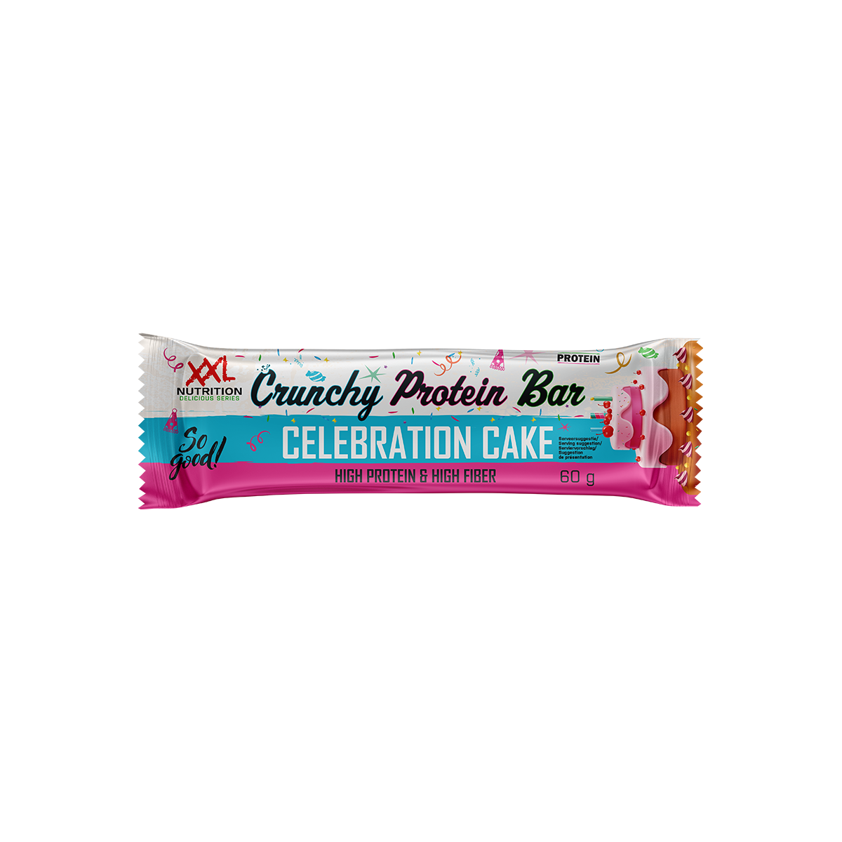 XXL Nutrition Crunchy Protein Bar - Celebration Cake (12 x 60 gr)
