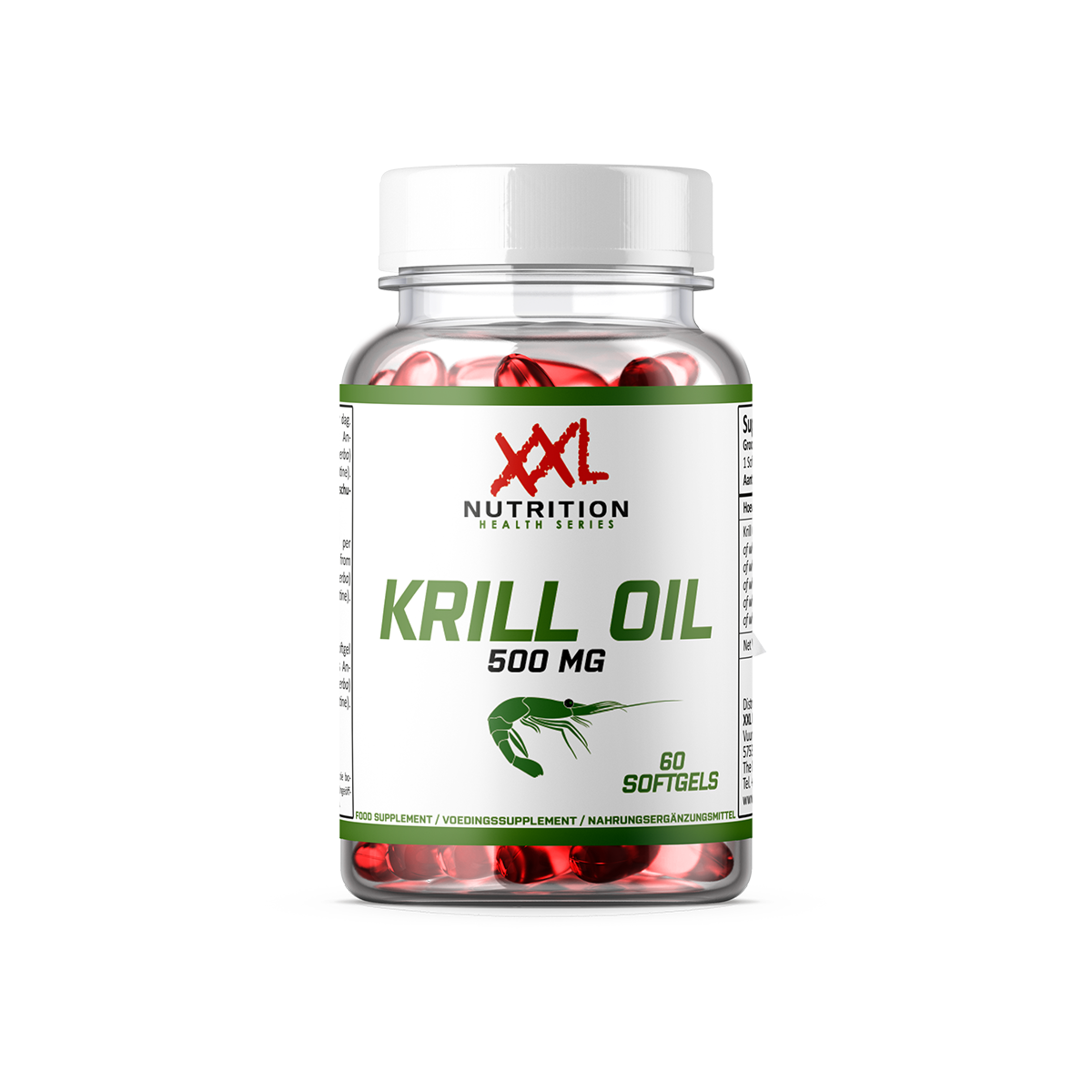 XXL Nutrition Krillolie - 500 mg (60 softgels)