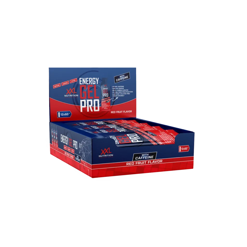 XXL Nutrition Energy Gel Pro + Caffeine - Red Fruit (12 x 60 ml)