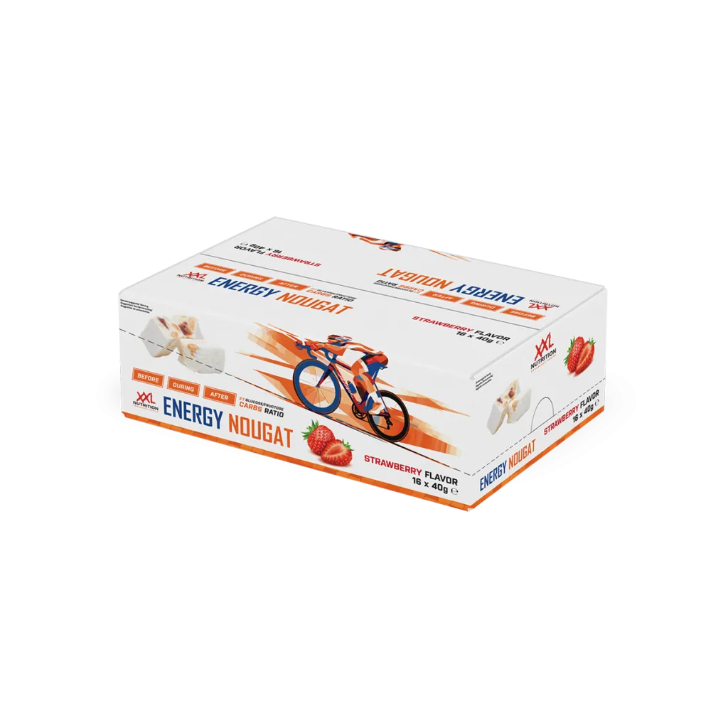 XXL Nutrition Energy Nougat - Aardbei (16 x 40 gr)