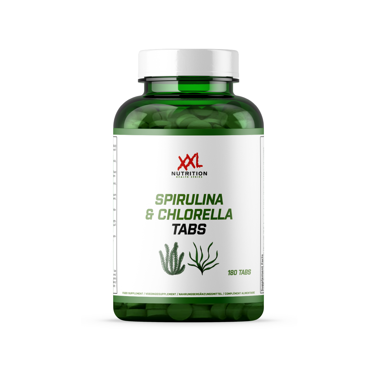 XXL Nutrition Spirulina & Chlorella - 500 mg (180 tabletten)