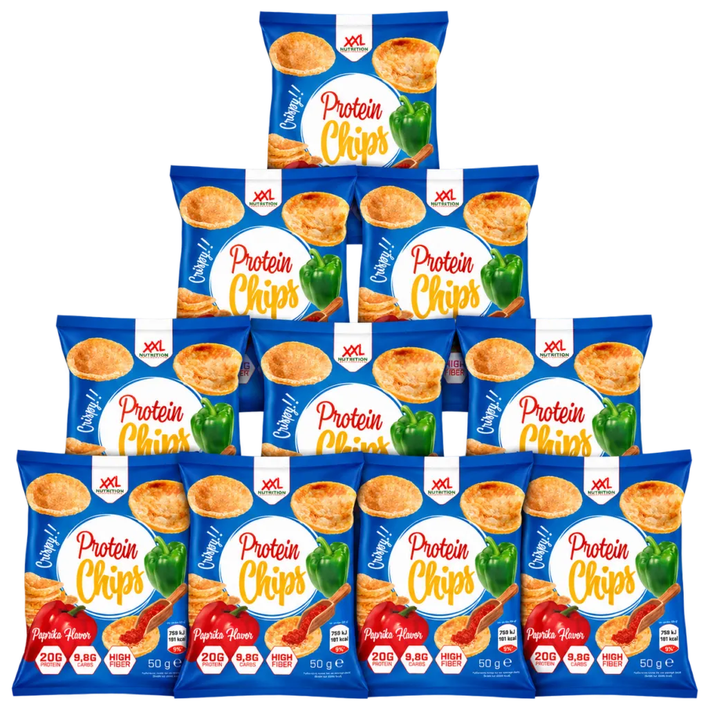 XXL Nutrition Protein Chips - Paprika (10 x 50 gr)