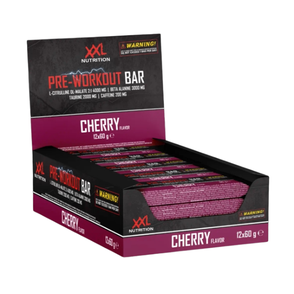 XXL Nutrition Pre Workout Bar - Kers (12 x 60 gr)