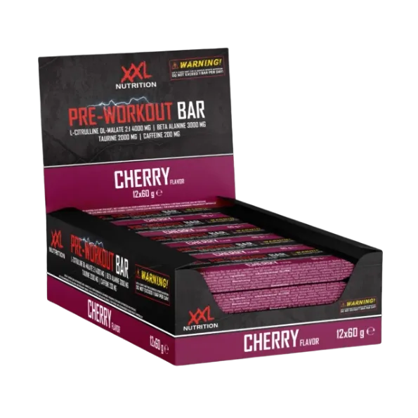 XXL Nutrition Pre Workout Bar - Kers (12 x 60 gr)