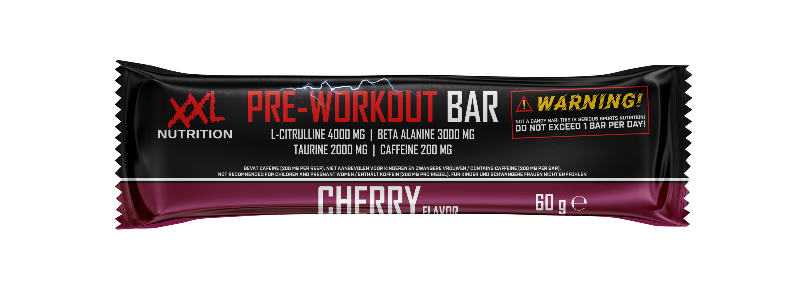 XXL Nutrition Pre Workout Bar - Kers (12 x 60 gr)