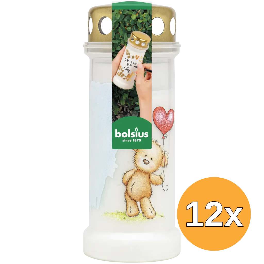 12x Bolsius Graflicht Nr 6 Knuffelbeer (1 stuk)