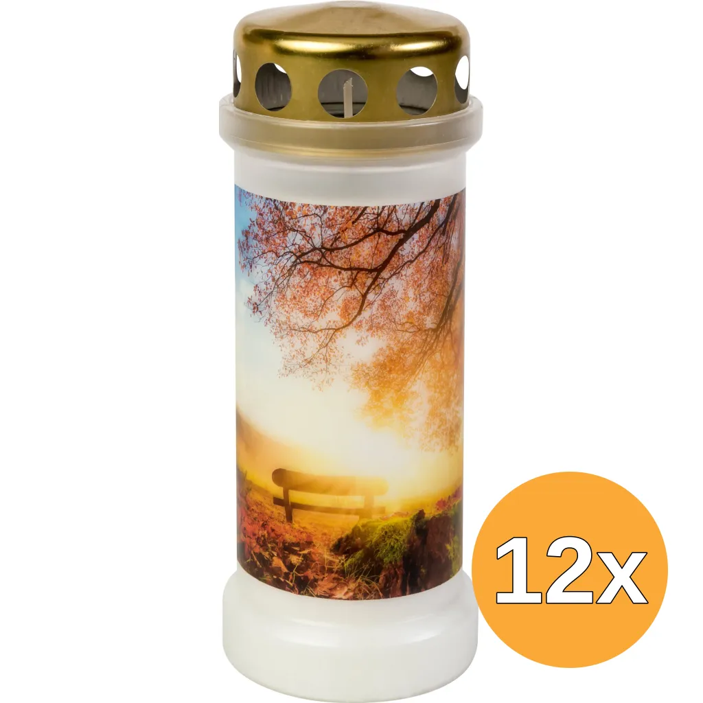 12x Bolsius Graflicht Nr 6 Met Deksel Herfst (1 stuk)