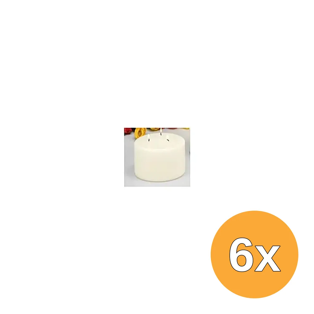 6x Bolsius Mammoetkaars 100/150 Ivoor (1 stuk)