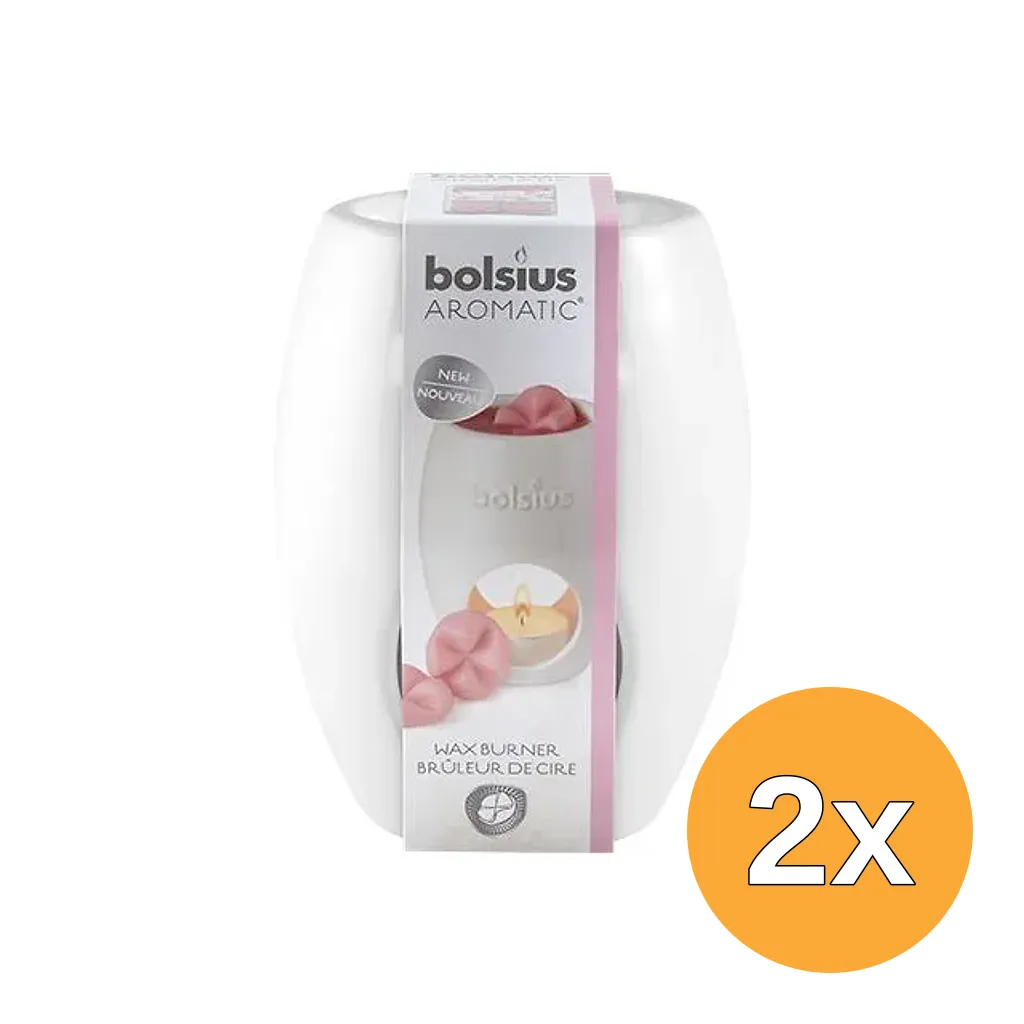 2x Bolsius Aromatic Wax Burner Ellipse (1 stuk)