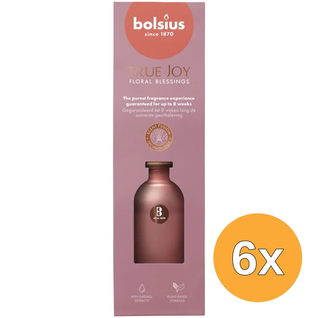 6x Bolsius Geurverspreider 80 Ml True Joy Floral Blessings (1 stuk)