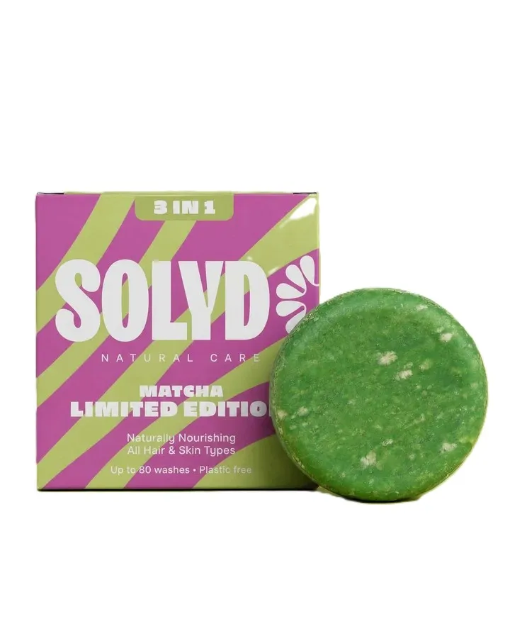 Solyd 3-in-1 Face Body Hair Matcha Bar (60 gr)