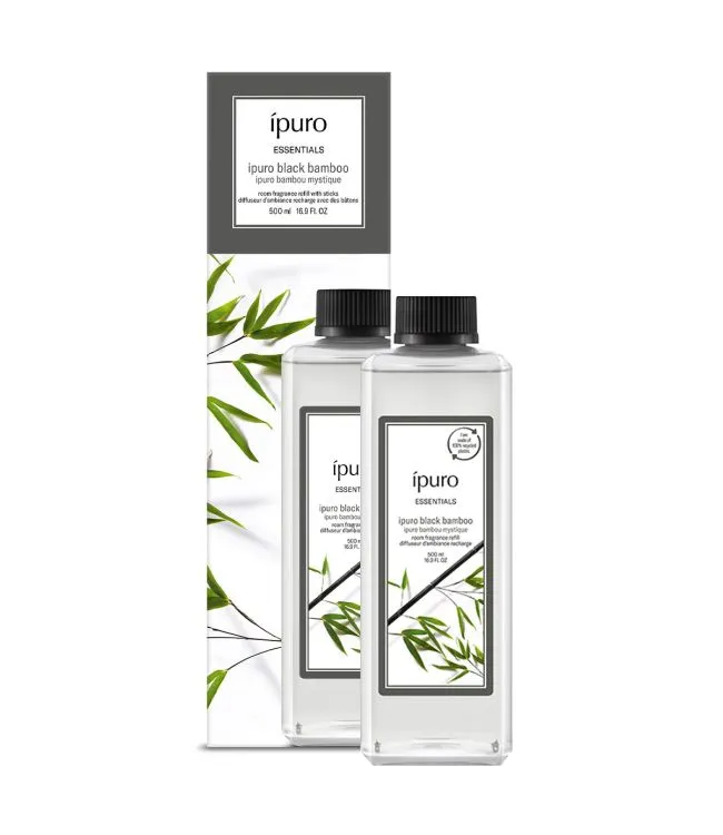 Ipuro Geurdiffuser Navulling Black Bamboo (500 ml)