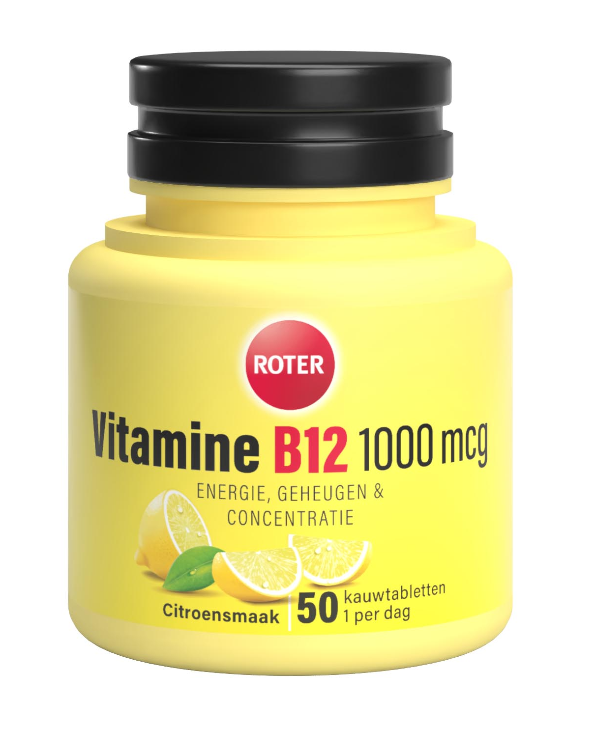 Roter Vitamine B12 1000µg Citroen (50 tabletten)