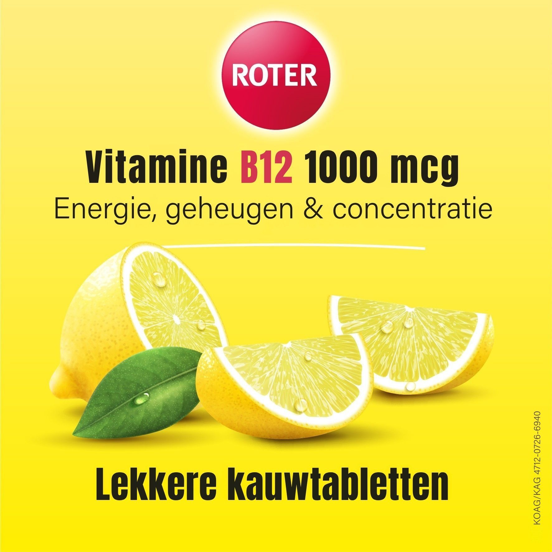 Roter Vitamine B12 1000µg Citroen (50 tabletten) - image 2