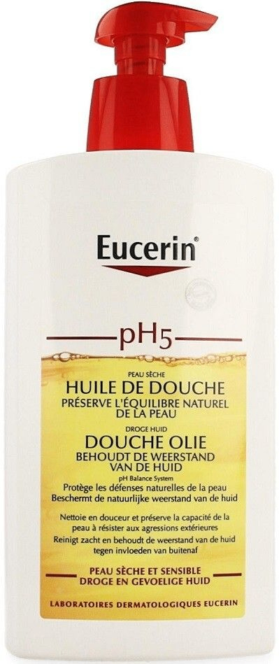 Eucerin Ph5 Douche Olie Droge en Gevoelige Huid met Pomp (1000 ml)