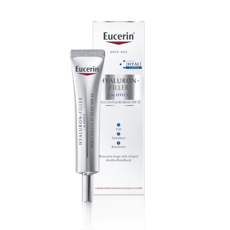Eucerin Hyaluron-filler + 3x Effect Oogcontourcreme SPF15 (15 ml)