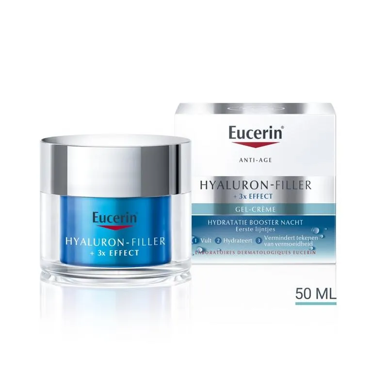 Eucerin Hyaluron-filler + 3x Effect Hydratatie Boost Nacht (50 ml)