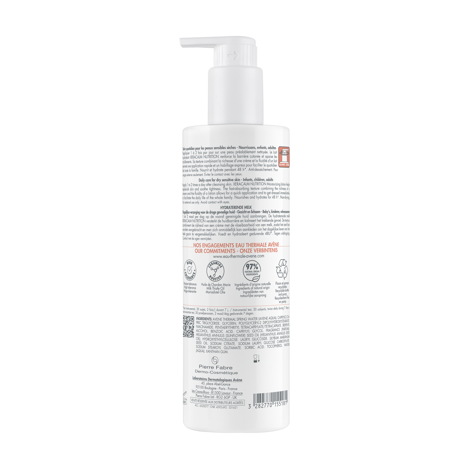 Avène Xeracalm Nutrition Hydraterende Melk (400 ml) - image 2