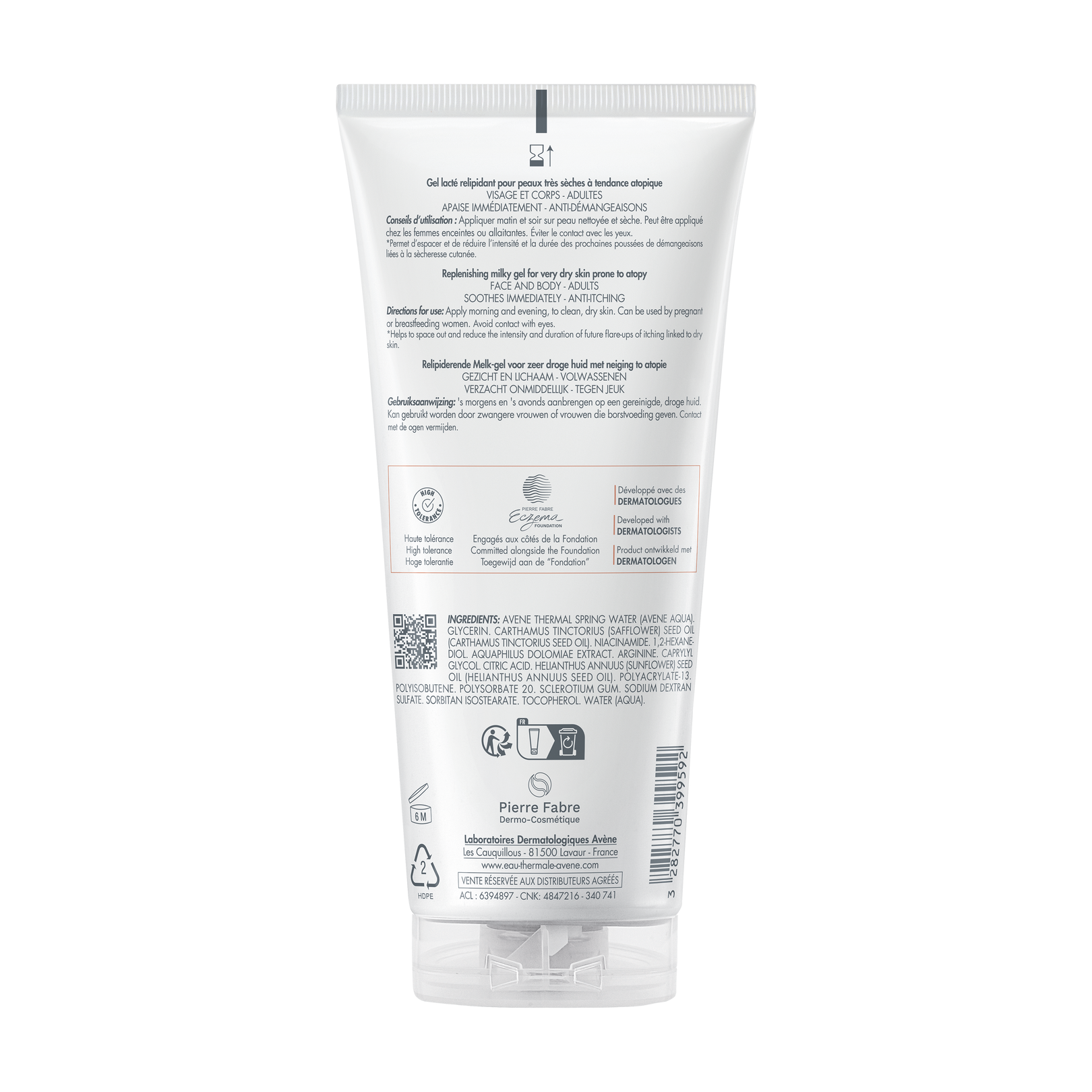 Avène Xeracalm A.d Relipiderende Melk-gel (200 ml)