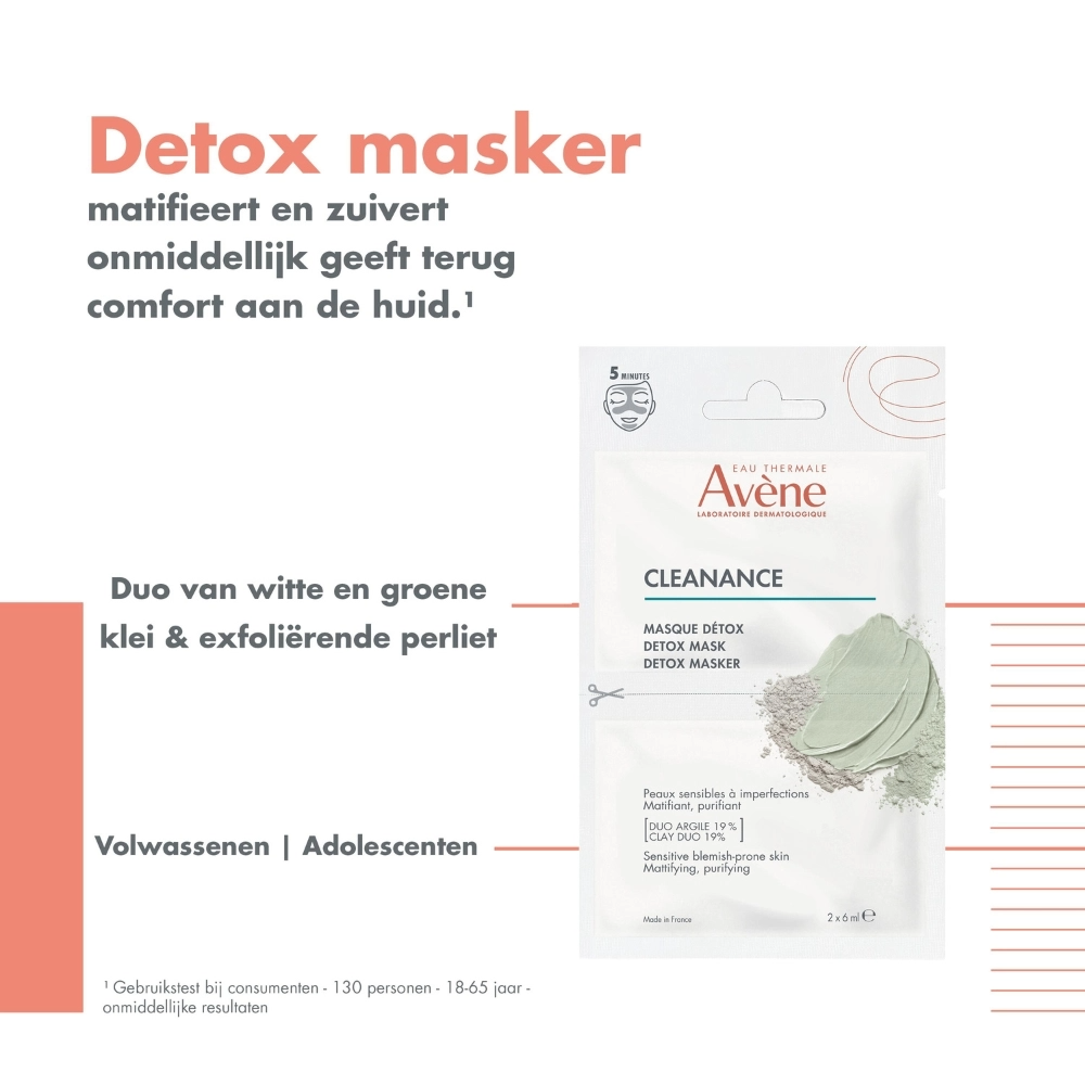 Avène Cleanance Detox Masker (2 x 6 ml)