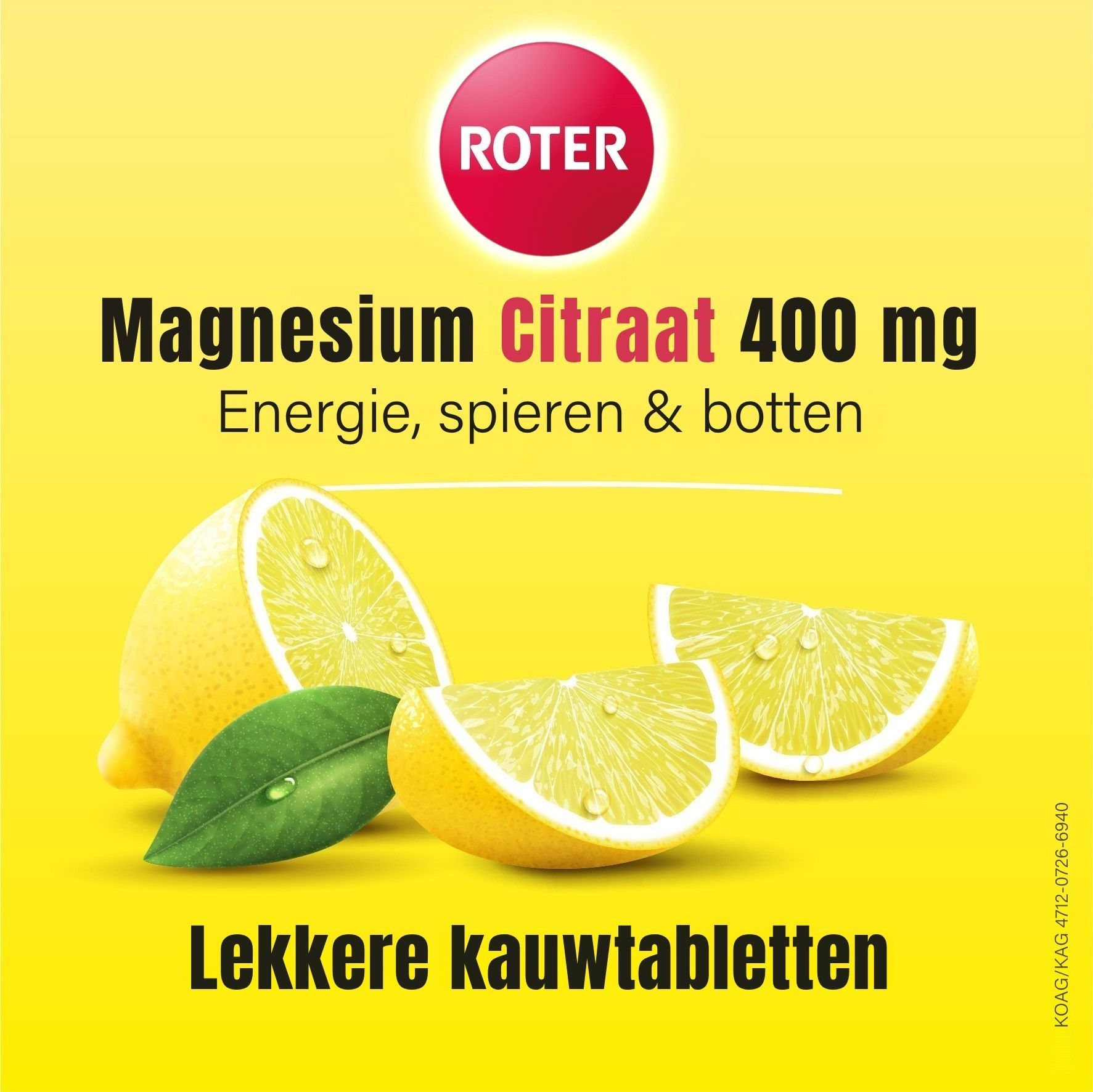 Roter Magnesium Citraat Citroen (50 tabletten) - image 2