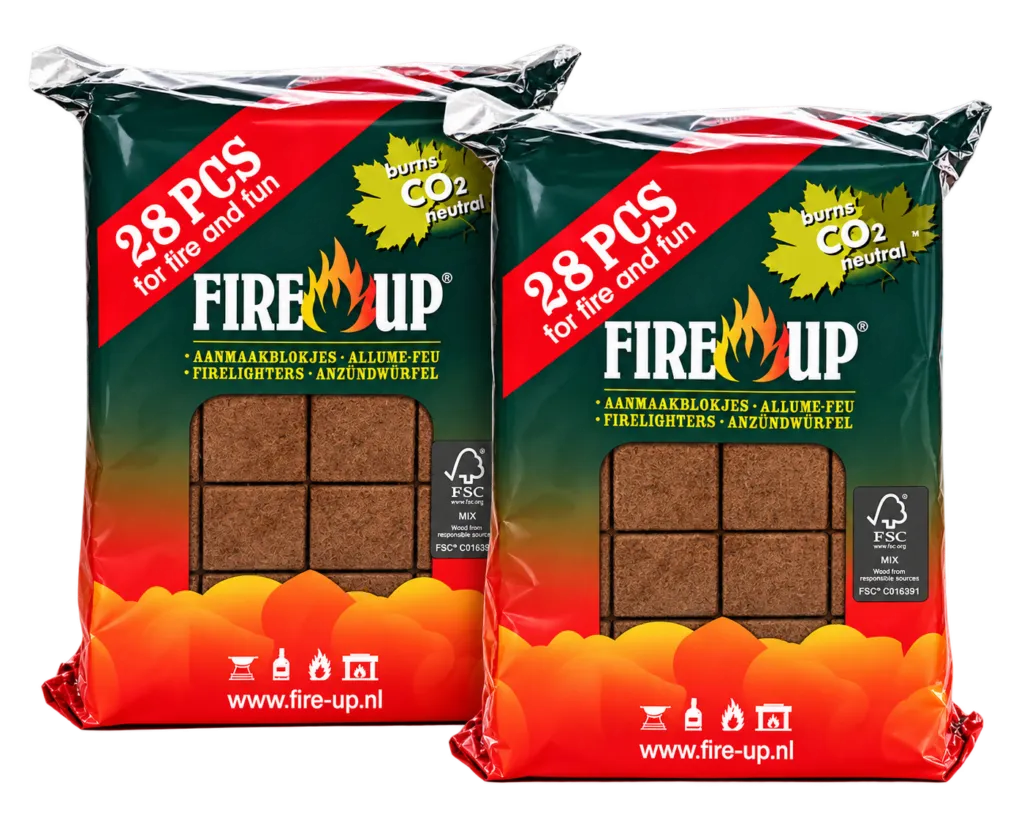 Fire-up Aanmaakblokjes (2 x 28 stuks)